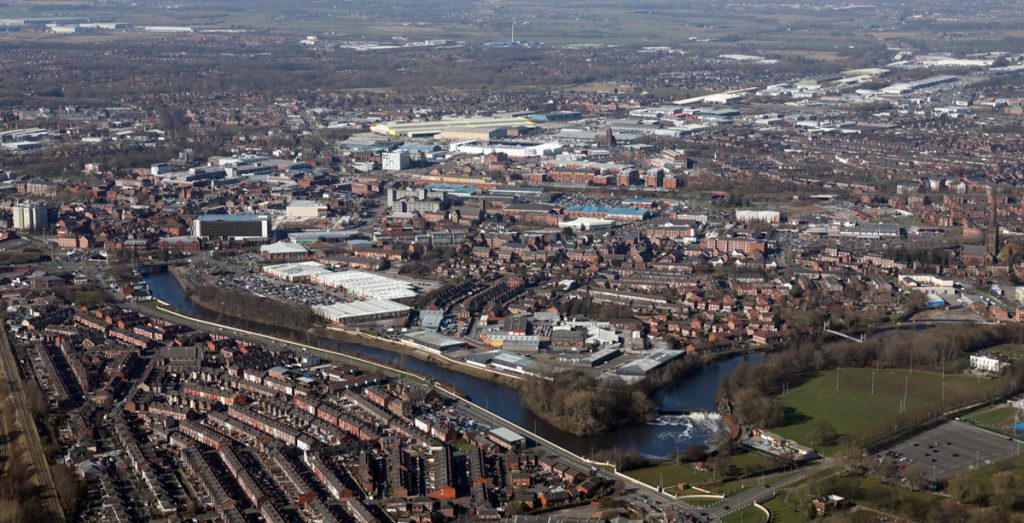 ev charge points warrington