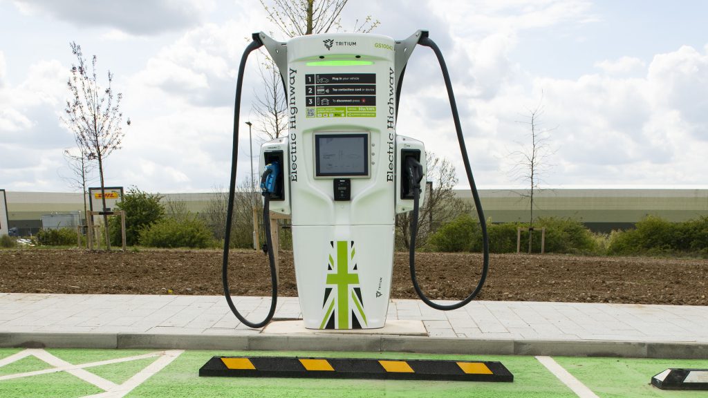 motorway services ev charge point